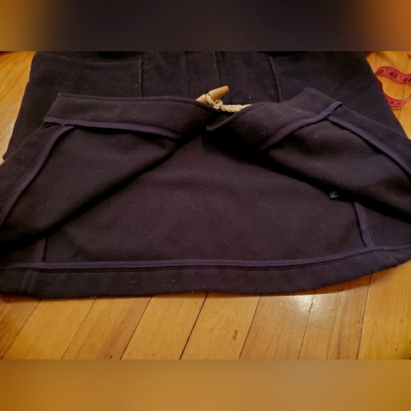 Ralph Lauren Hooded Double-faced Wool Duffel Coat. Blue/black. Women size M. - Picture 9 of 11